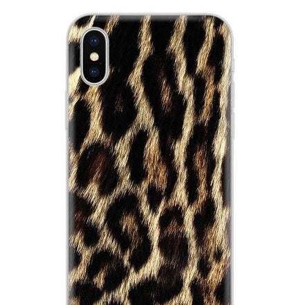 Tiger Leopard Panther Silicone Cover Phone Case For iPhone