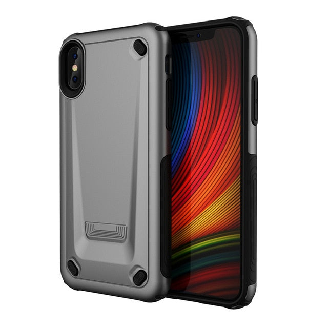 Strong Hybrid Tough Shockproof Armor Phone Case Cover Funda