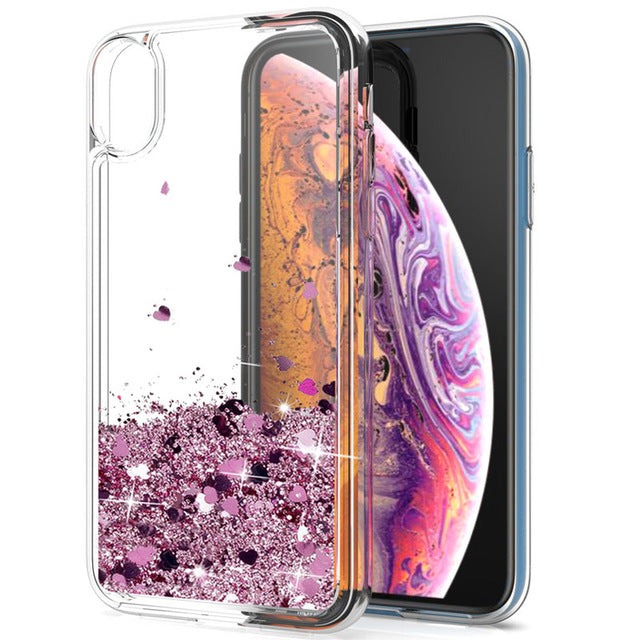 Dynamic Quicksand Liquid Bling  Glitter for iPhone XR