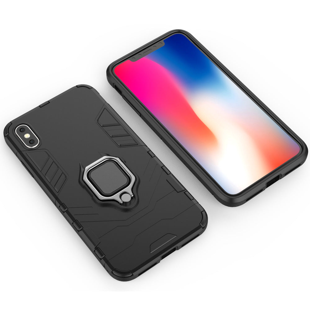 Magnetic Ring Armor Case Soft Shockproof Hard for iPhone X Xs