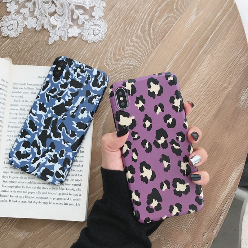 Leopard Print Phone Case Cover For Iphone XS Max XR X 8 7 6 6S Plus