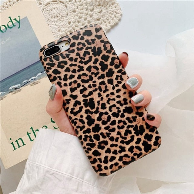 Leopard Print Phone Case Cover For Iphone XS Max XR X 8 7 6 6S Plus