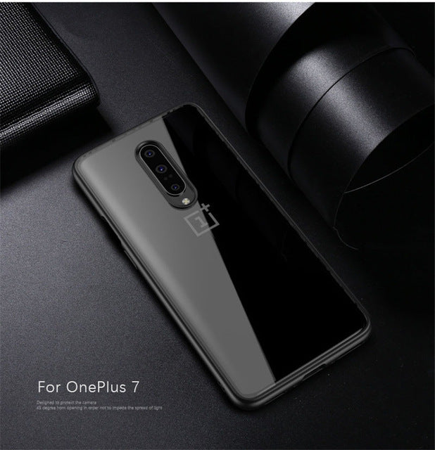 Case Transparent Acrylic Reinforced Corner for OnePlus 7 Pro