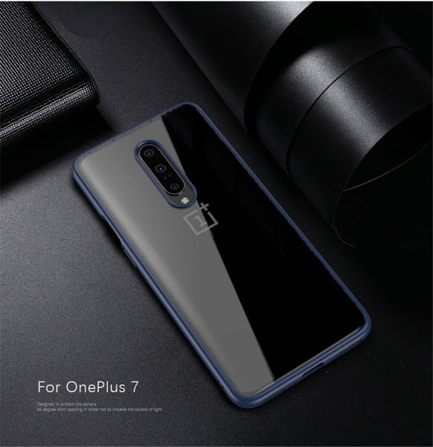 Case Transparent Acrylic Reinforced Corner for OnePlus 7 Pro