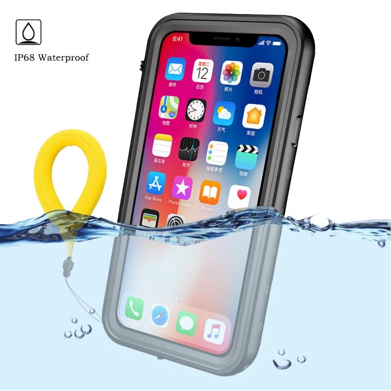 360 Protect Case Waterproof Clear Back Front Cover for iPhone