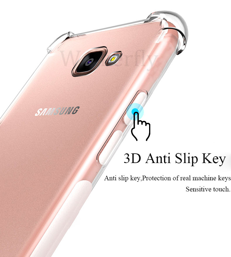 Shockproof Clear Silicone Armor Case for Samsung Galaxy