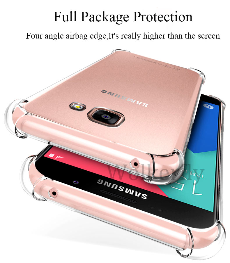 Shockproof Clear Silicone Armor Case for Samsung Galaxy