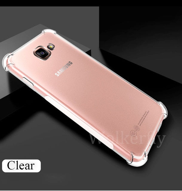 Shockproof Clear Silicone Armor Case for Samsung Galaxy