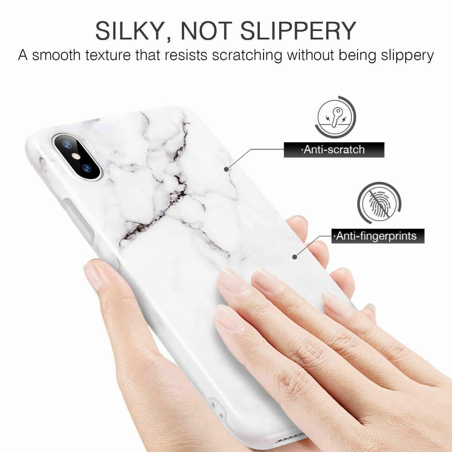 Marble Pattern Case Shockproof Hybrid Soft For iPhone