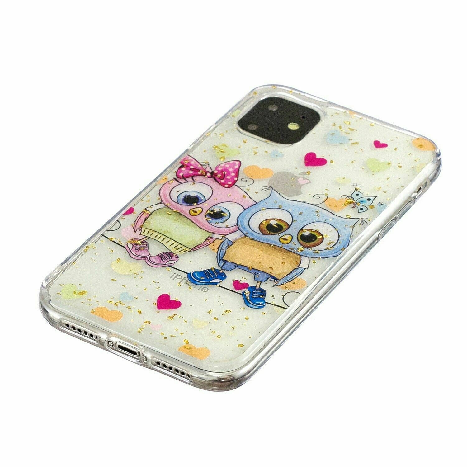 Bling Pattern Glitter Soft Rubber Silicone Back Case For iPhone