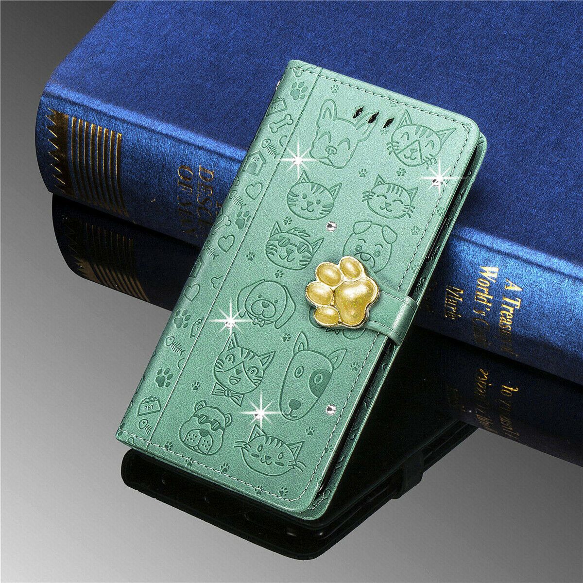 Flower Retro Leather Wallet Stand Case For iPhone