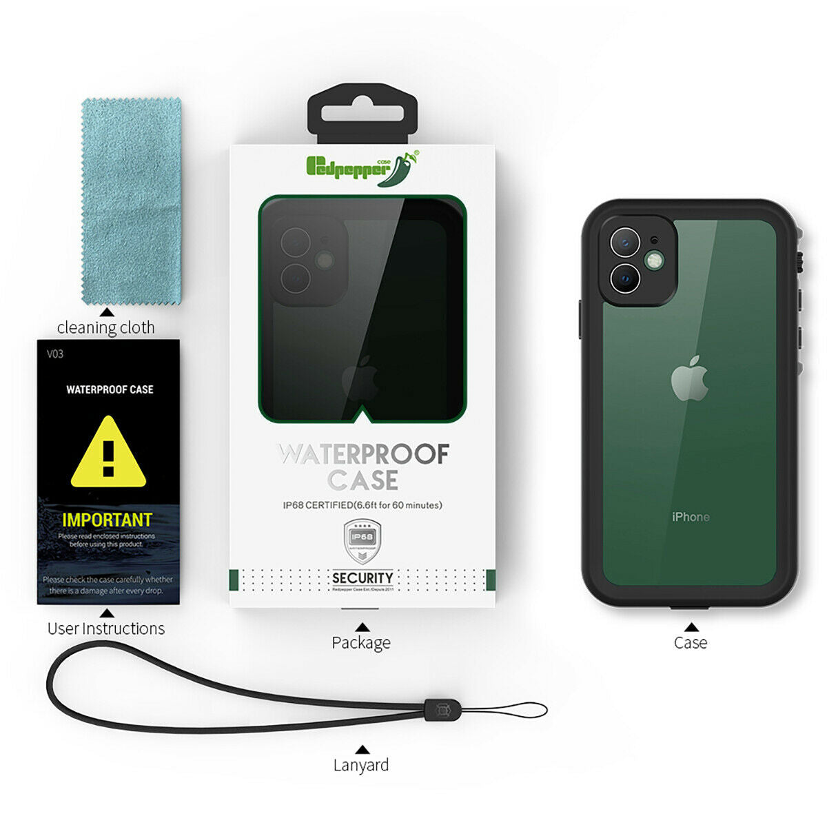 Case Waterproof Shockproof Underwater Full For iPhone 11 Pro Max