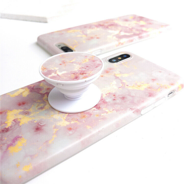 Marble Case With Holder Stand Quality For iPhone 11 11Pro