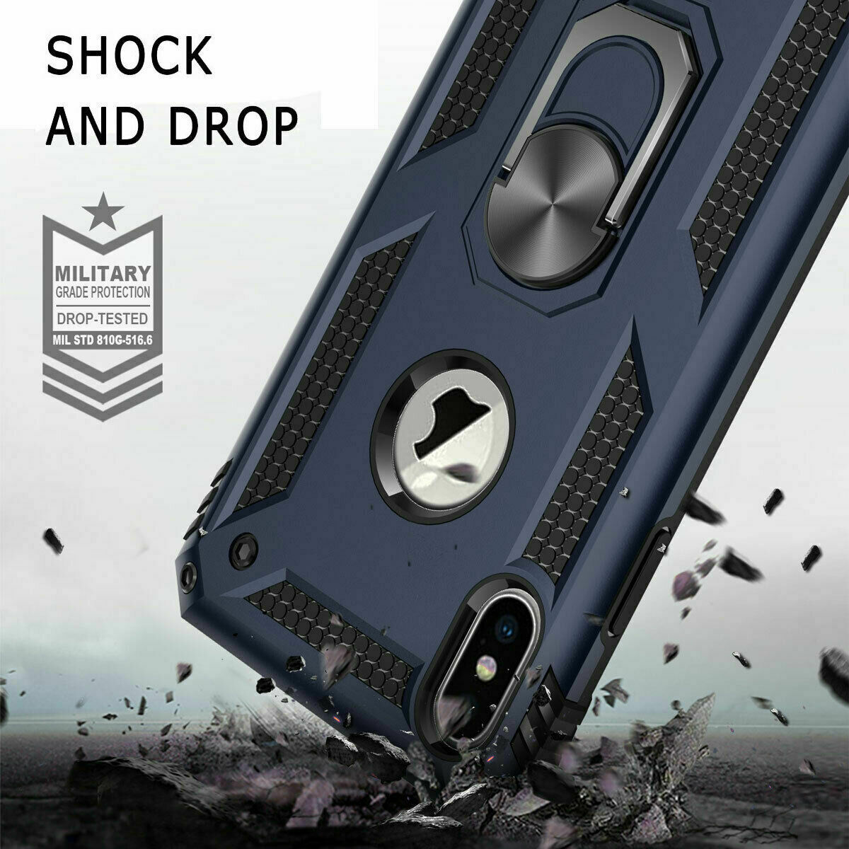 Case Shockproof Rubber Hard For iPhone