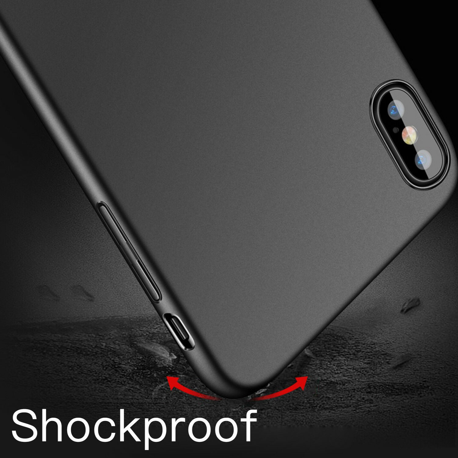 Shockproof Ultra Slim Matte Back Skin Case For iPhone
