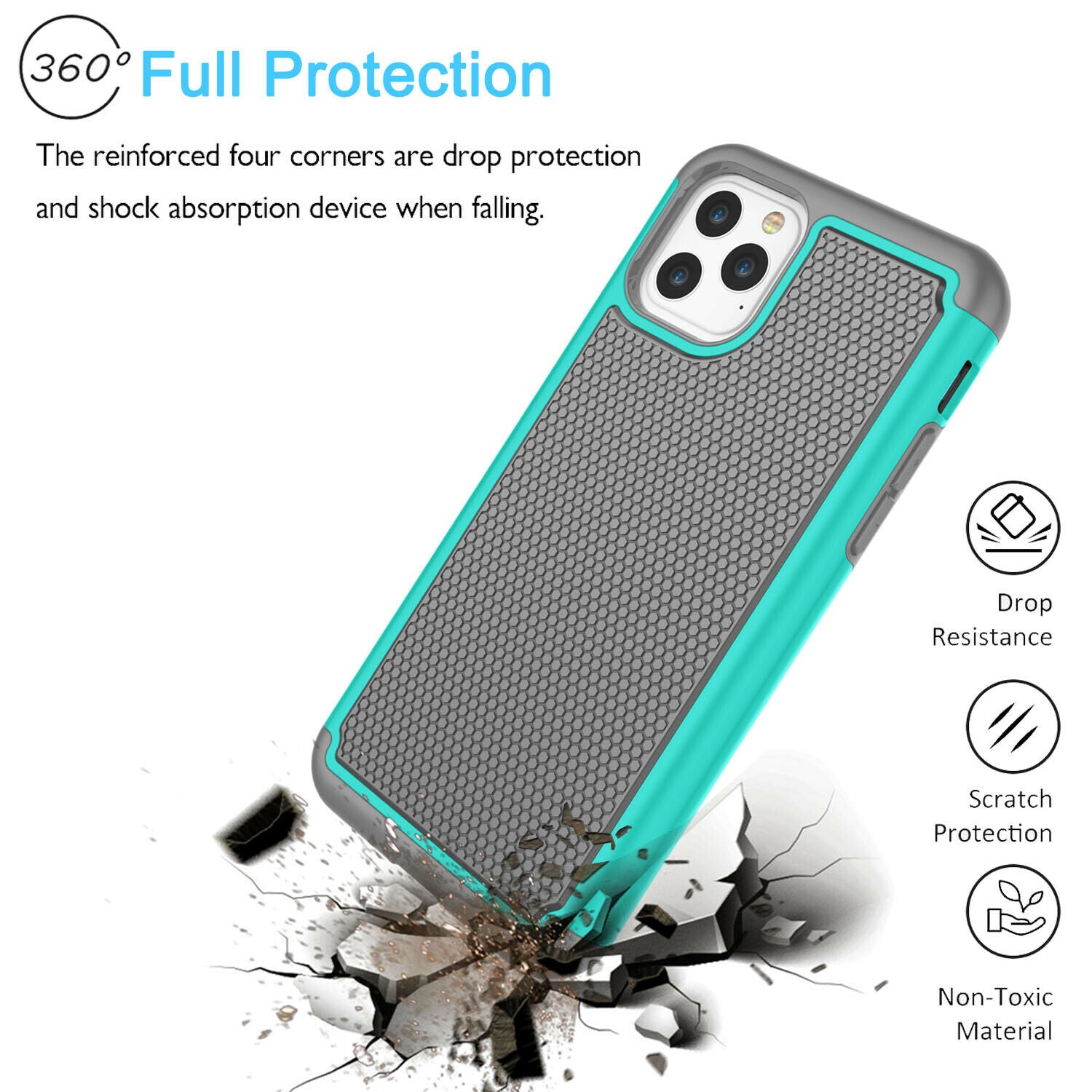 Shockproof Case Silicone Phone Cover For iPhone