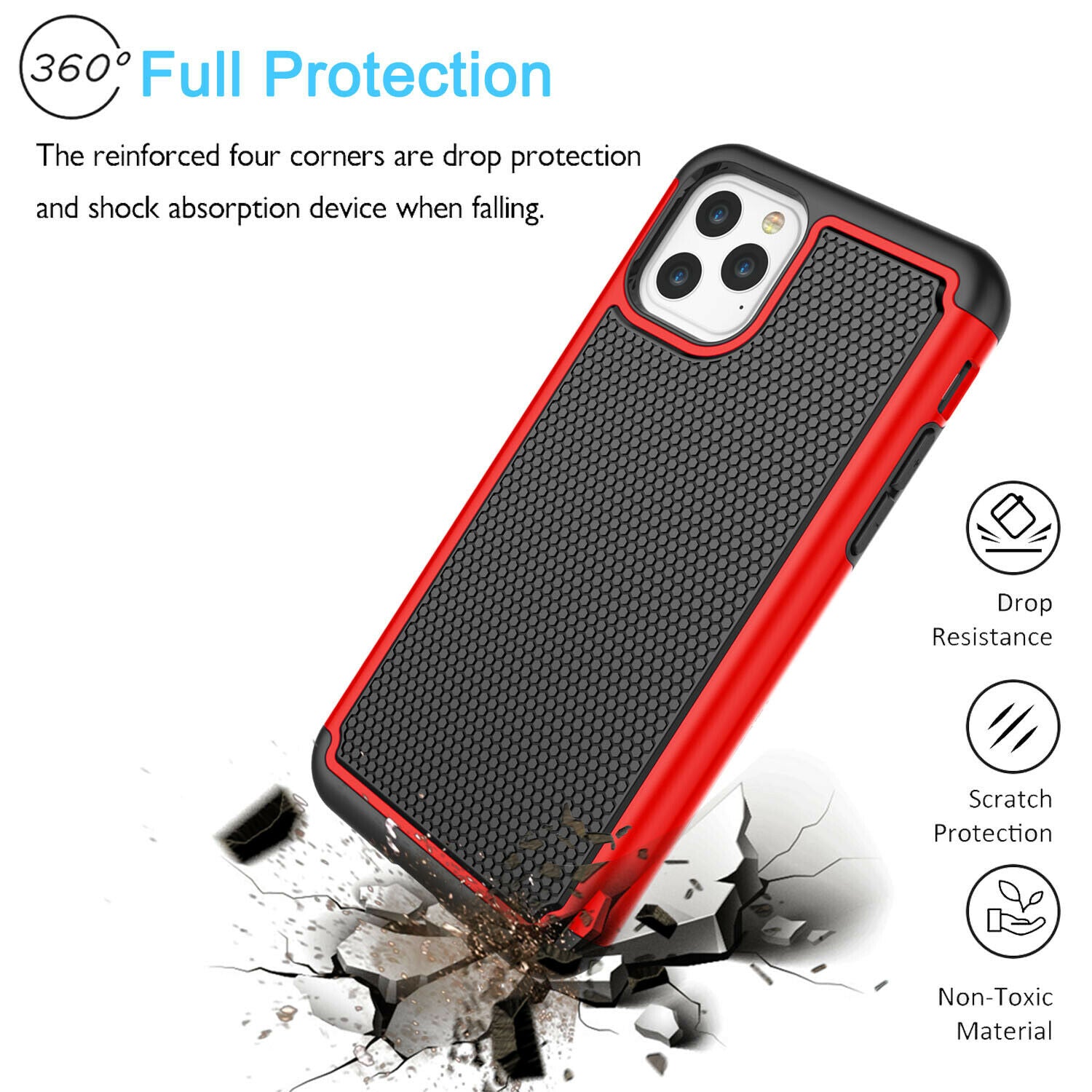 Shockproof Case Silicone Phone Cover For iPhone