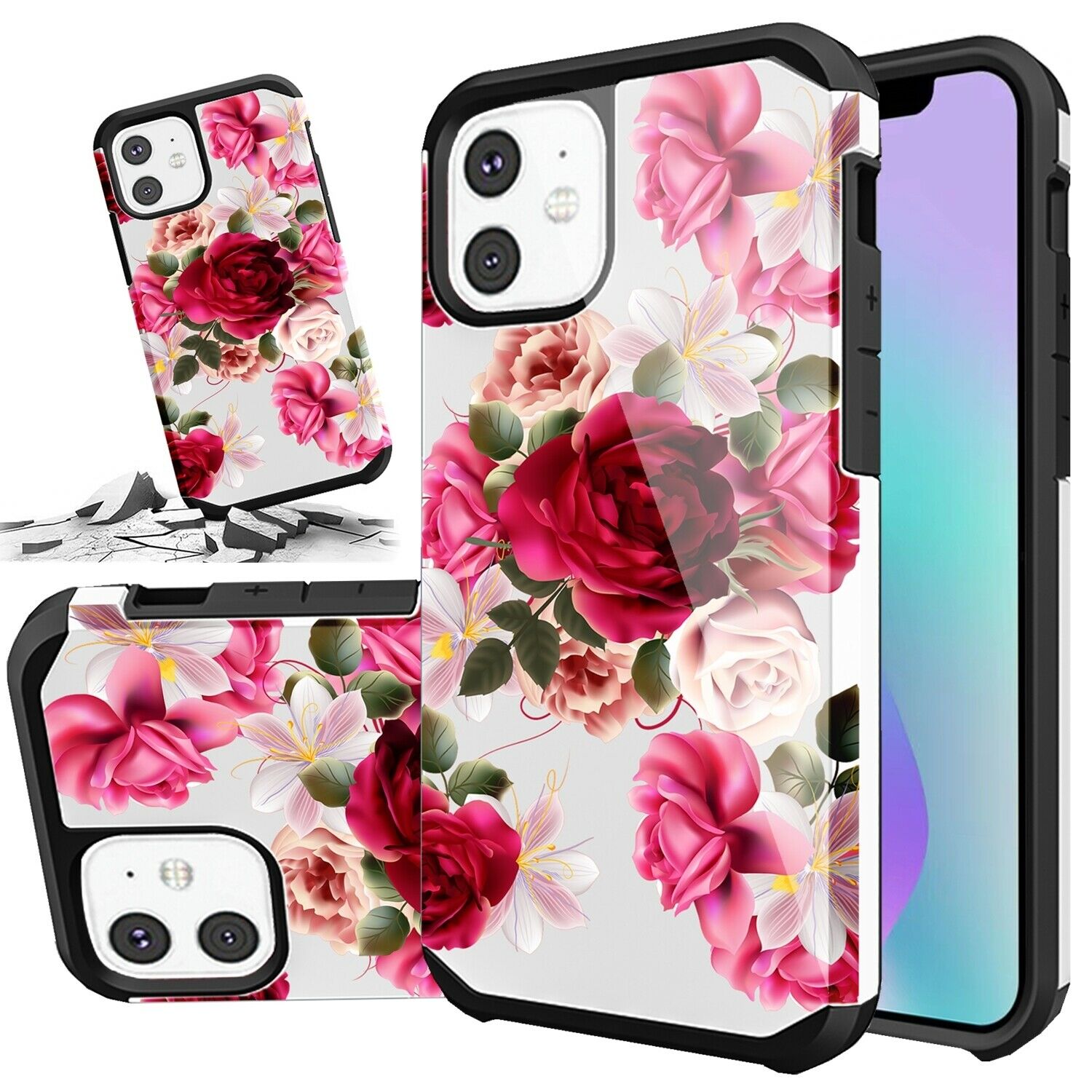 High Quality Soft case Back Fitted Transparent Back For iPhone