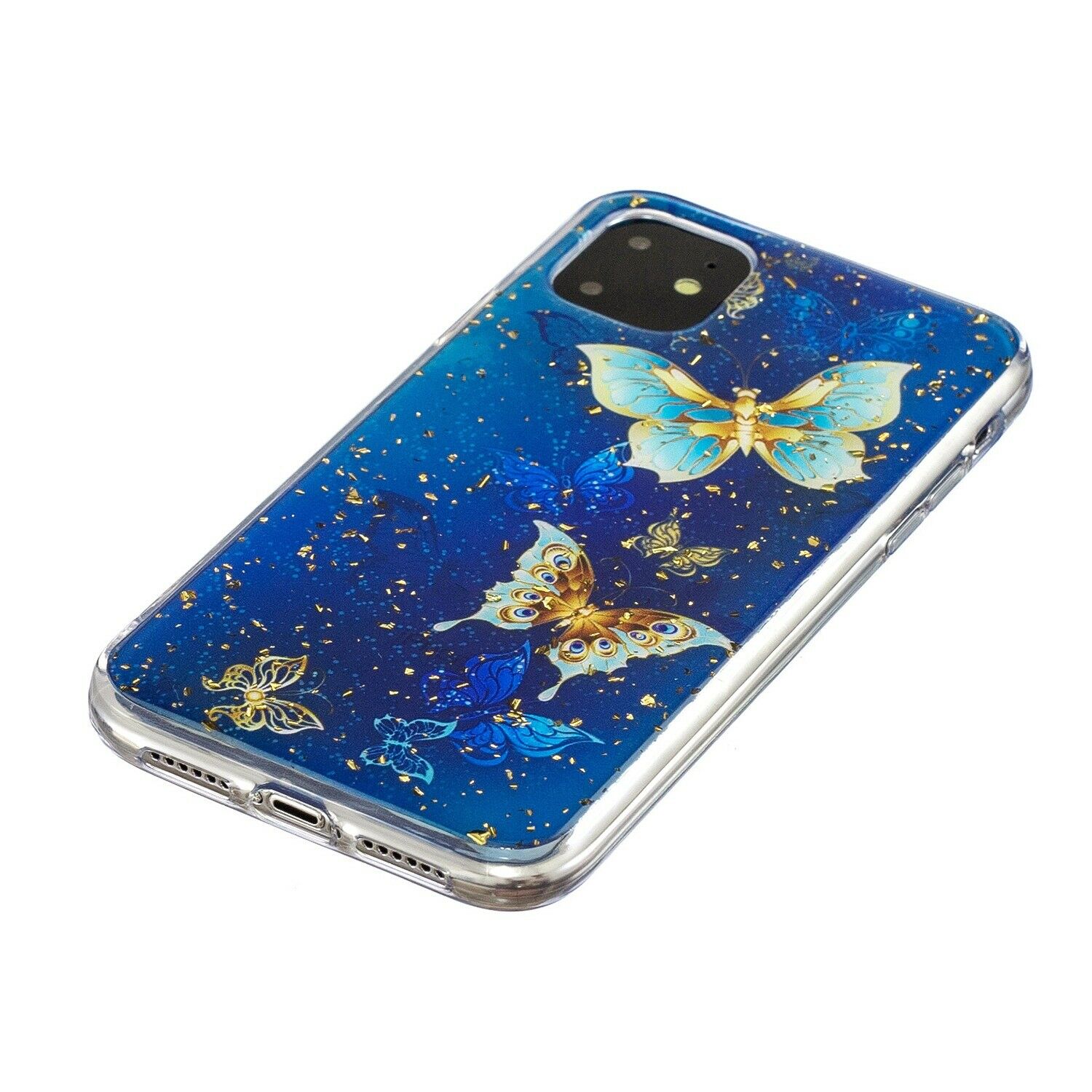 Bling Pattern Glitter Soft Rubber Silicone Back Case For iPhone