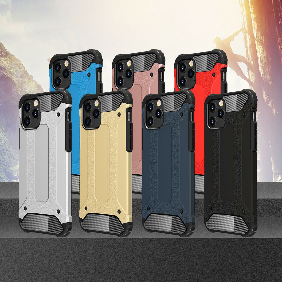 Luxury Armor Rugged Shockproof Case For iPhone