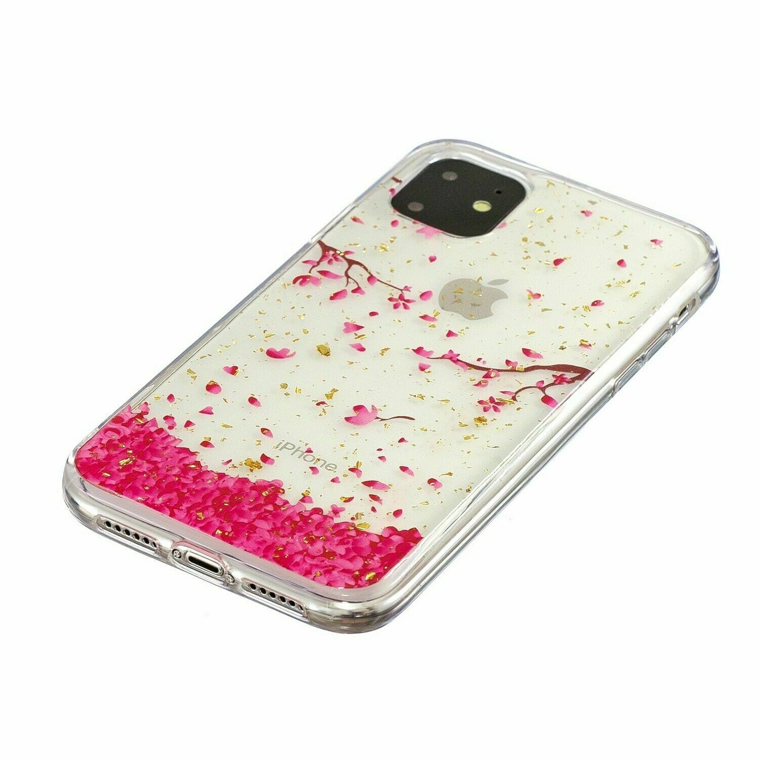 Bling Pattern Glitter Soft Rubber Silicone Back Case For iPhone