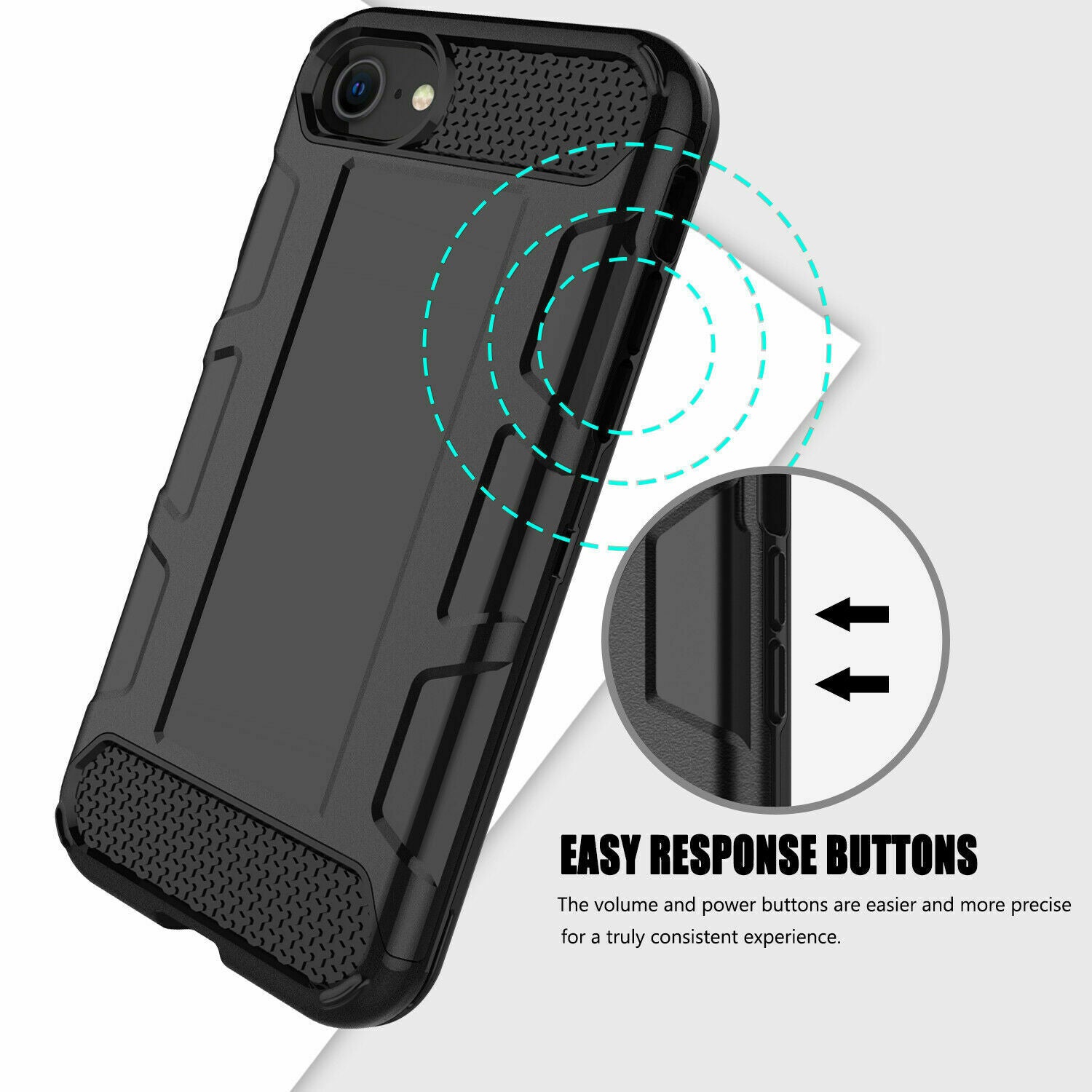 Case Hybrid Heavy Duty Shockproof Rugged Hard Armor For iPhone