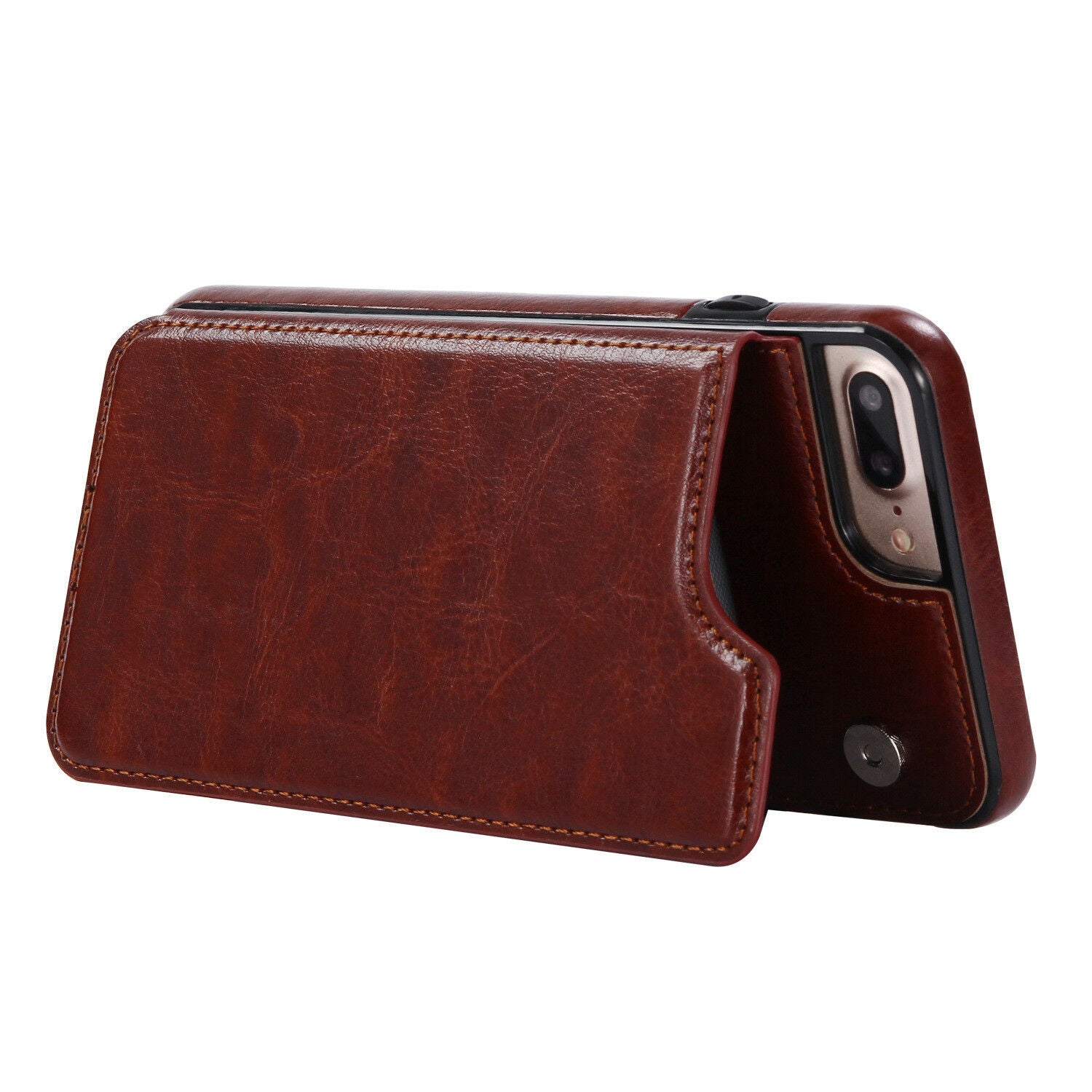 Fits Wallet Card Slot Case Leather Shockproof Magnetic For iPhone