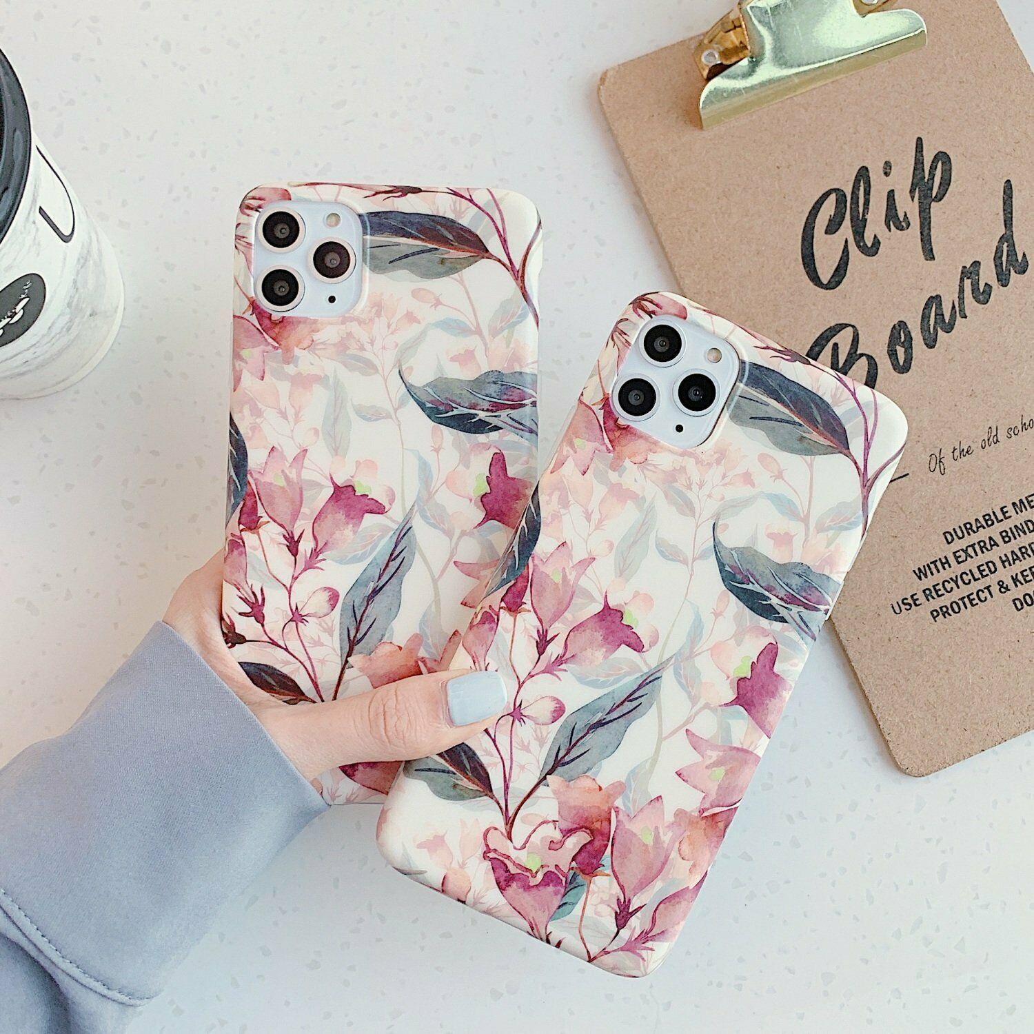Rubber Marble Slim Soft Case For iPhone