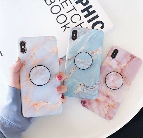 Marble Case With Holder Stand Quality For iPhone 11 Pro Max