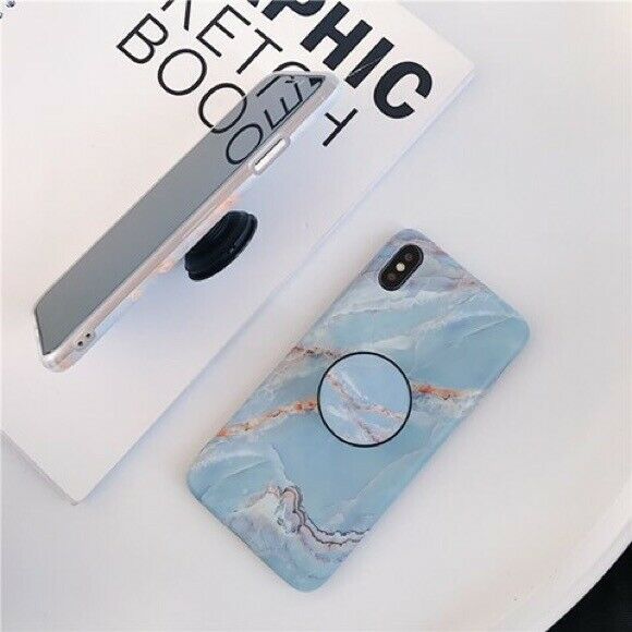 Marble Case With Holder Stand Quality For iPhone 11 11Pro