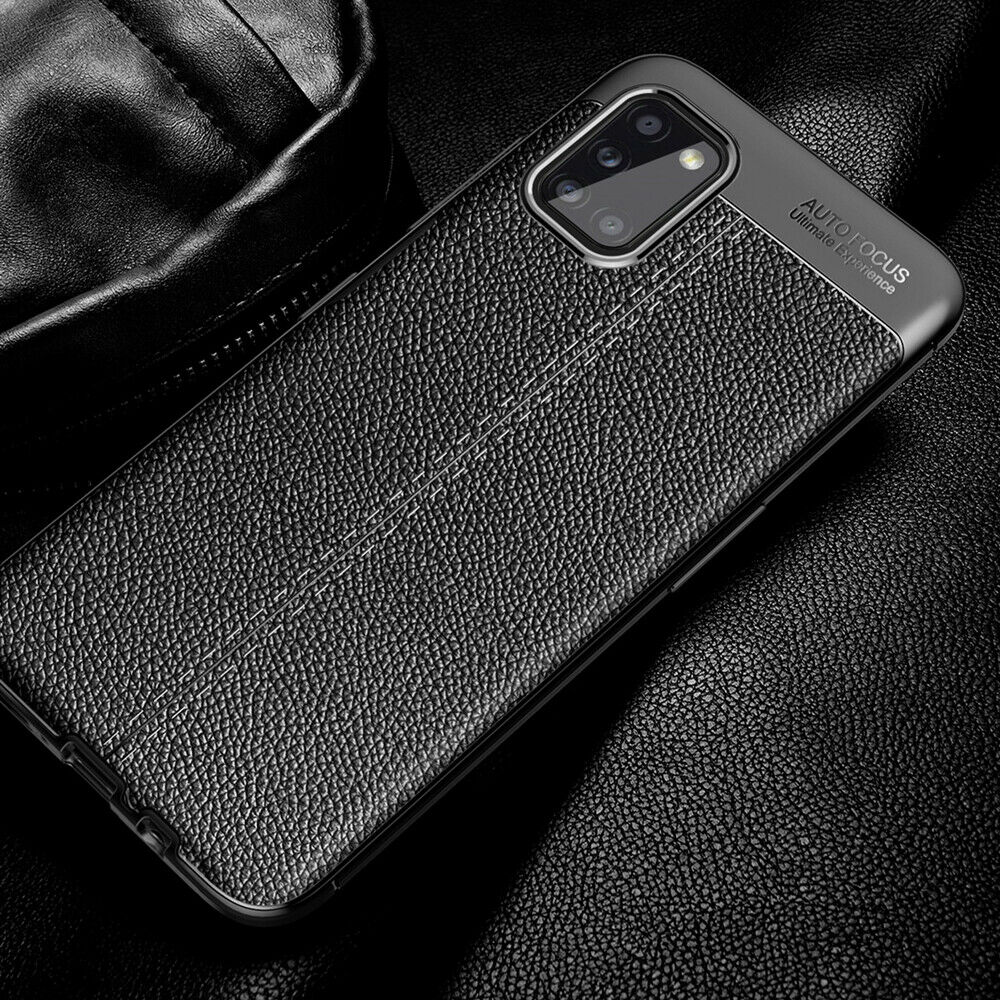 Luxury Shockproof Leather Rubber Case for Samsung S20