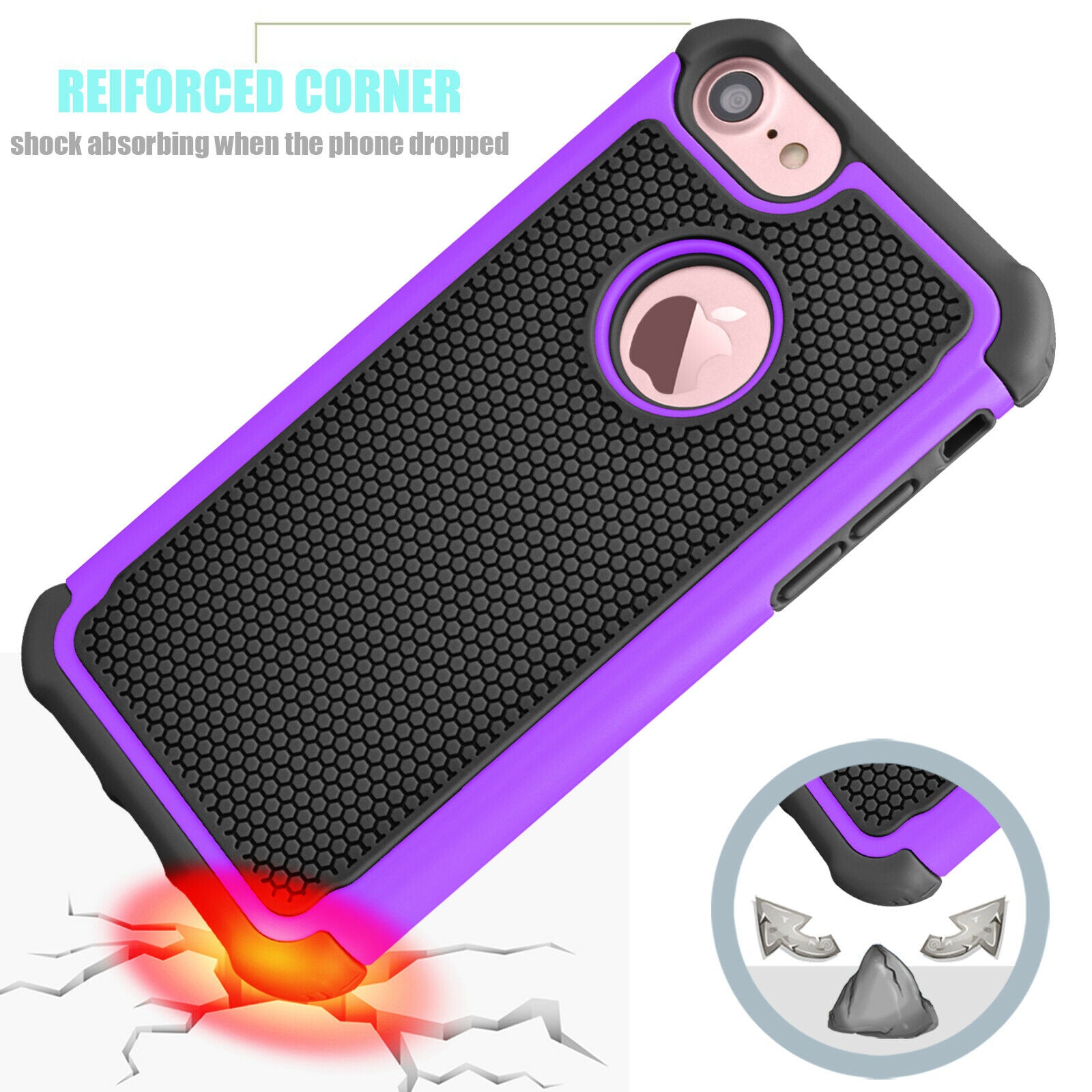 For iPhone Shockproof Silicone Phone Cover