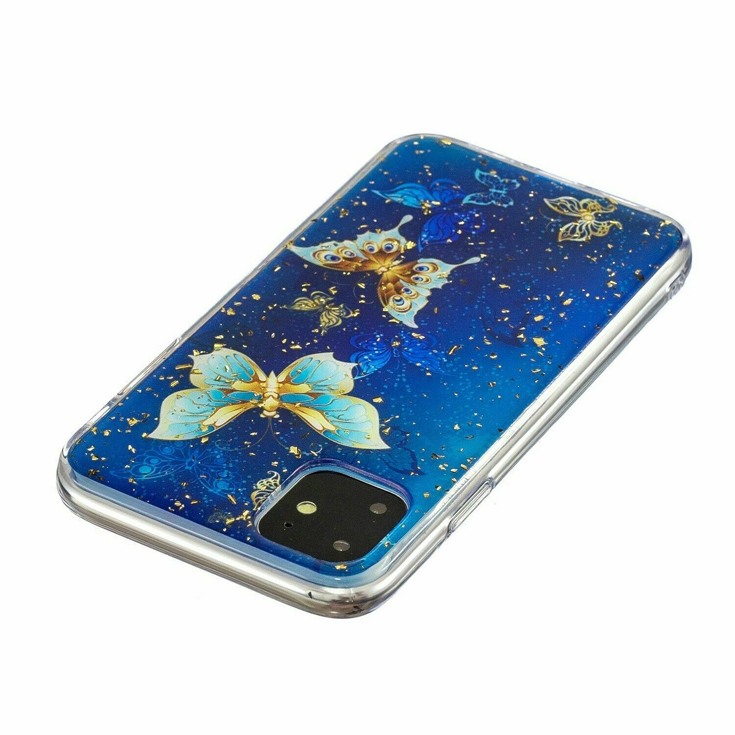 Bling Pattern Glitter Soft Rubber Silicone Back Case For iPhone