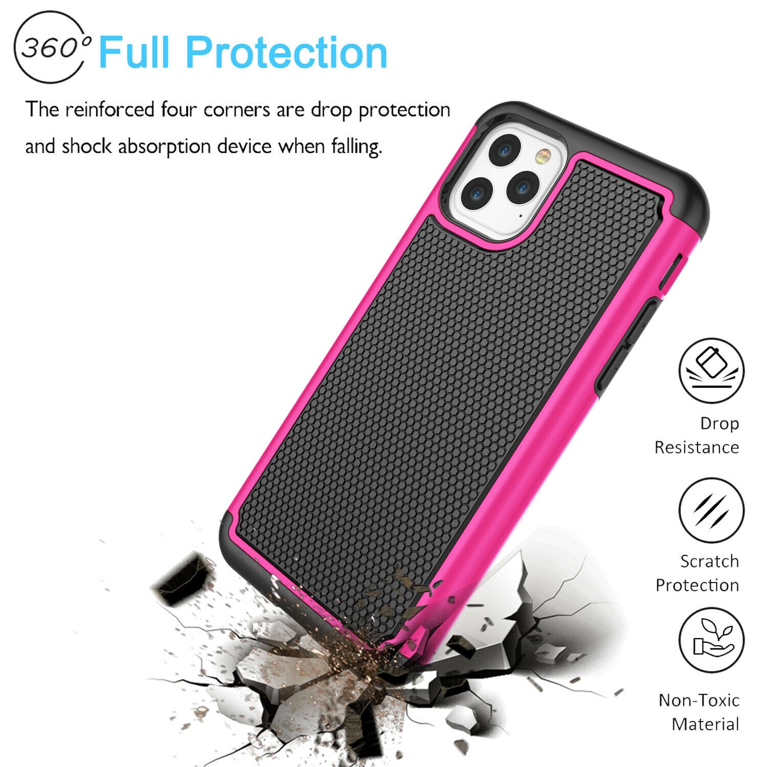 For iPhone Shockproof Silicone Phone Cover