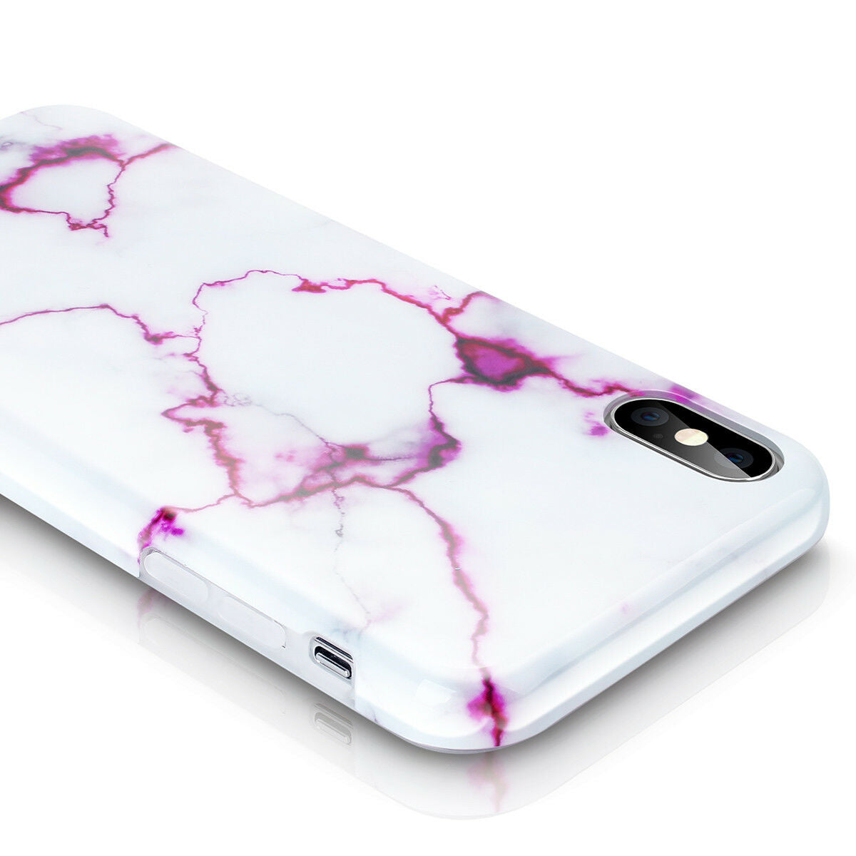 Marble Pattern Case Shockproof Hybrid Soft For iPhone