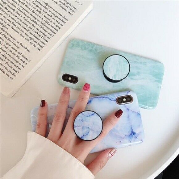Marble Case With Holder Stand Quality For iPhone 11 11Pro