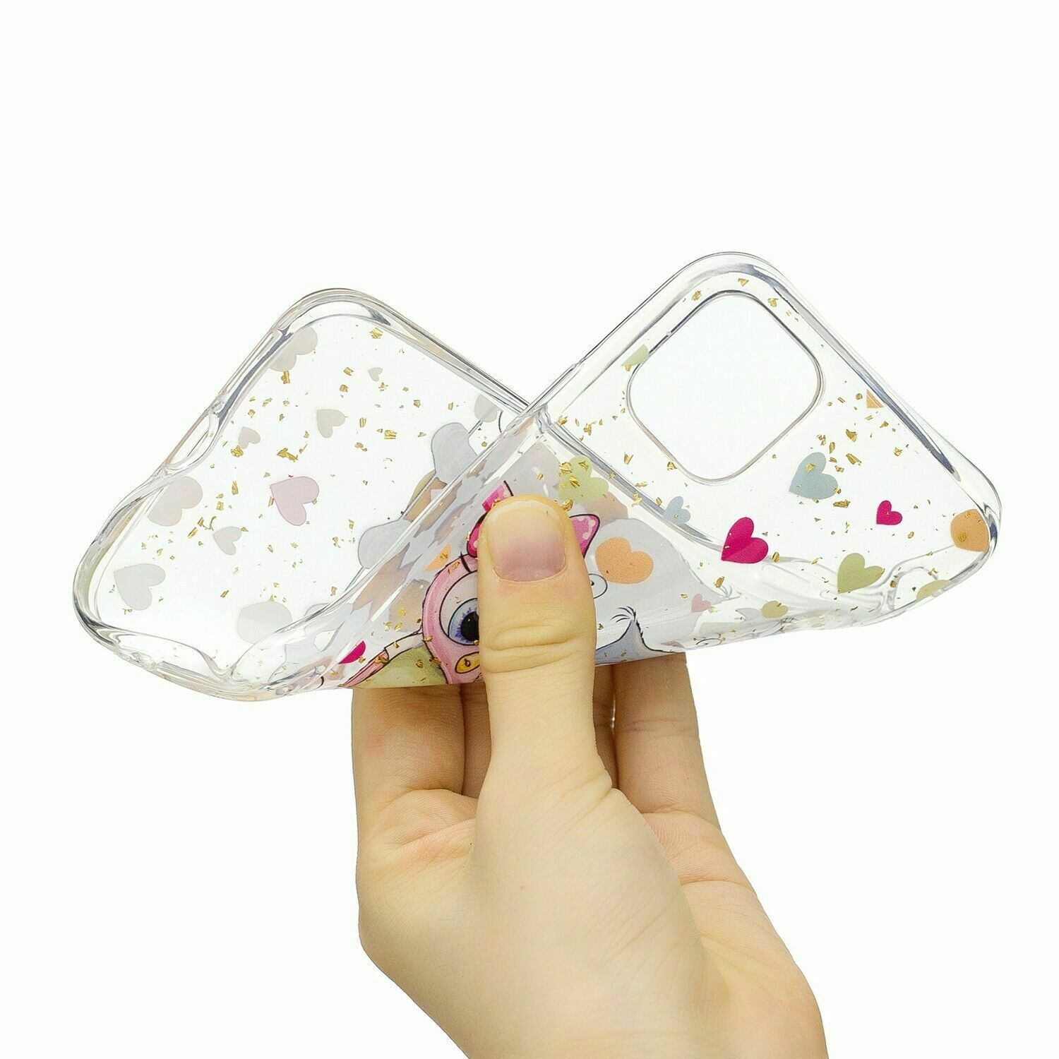 Bling Pattern Glitter Soft Rubber Silicone Back Case For iPhone