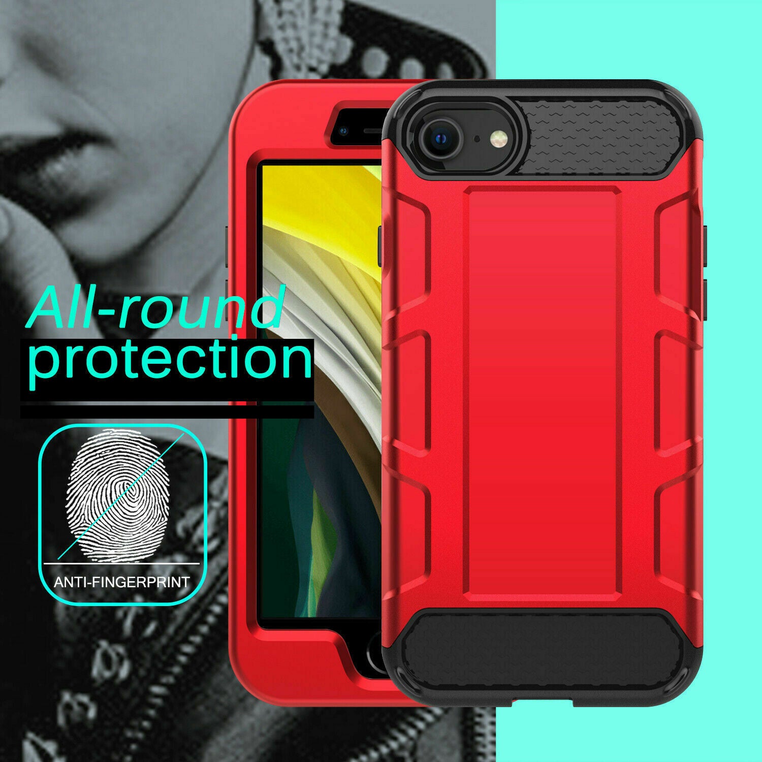 Case Hybrid Heavy Duty Shockproof Rugged Hard Armor For iPhone