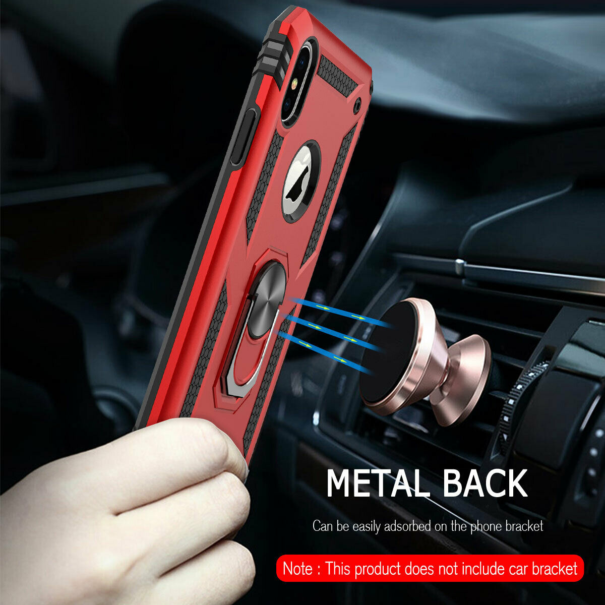 Case Shockproof Rubber Hard For iPhone