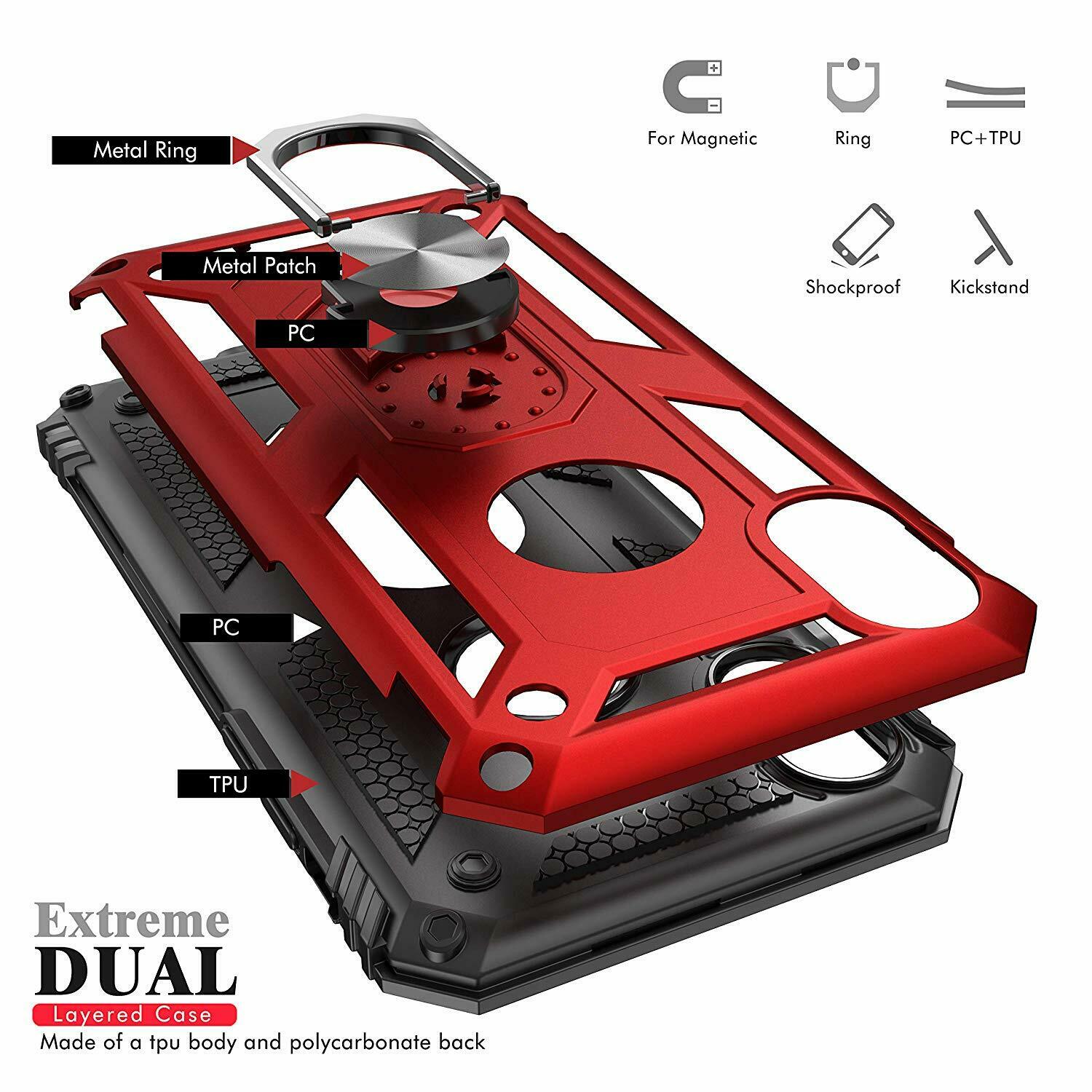 Case Shockproof Rubber Hard For iPhone