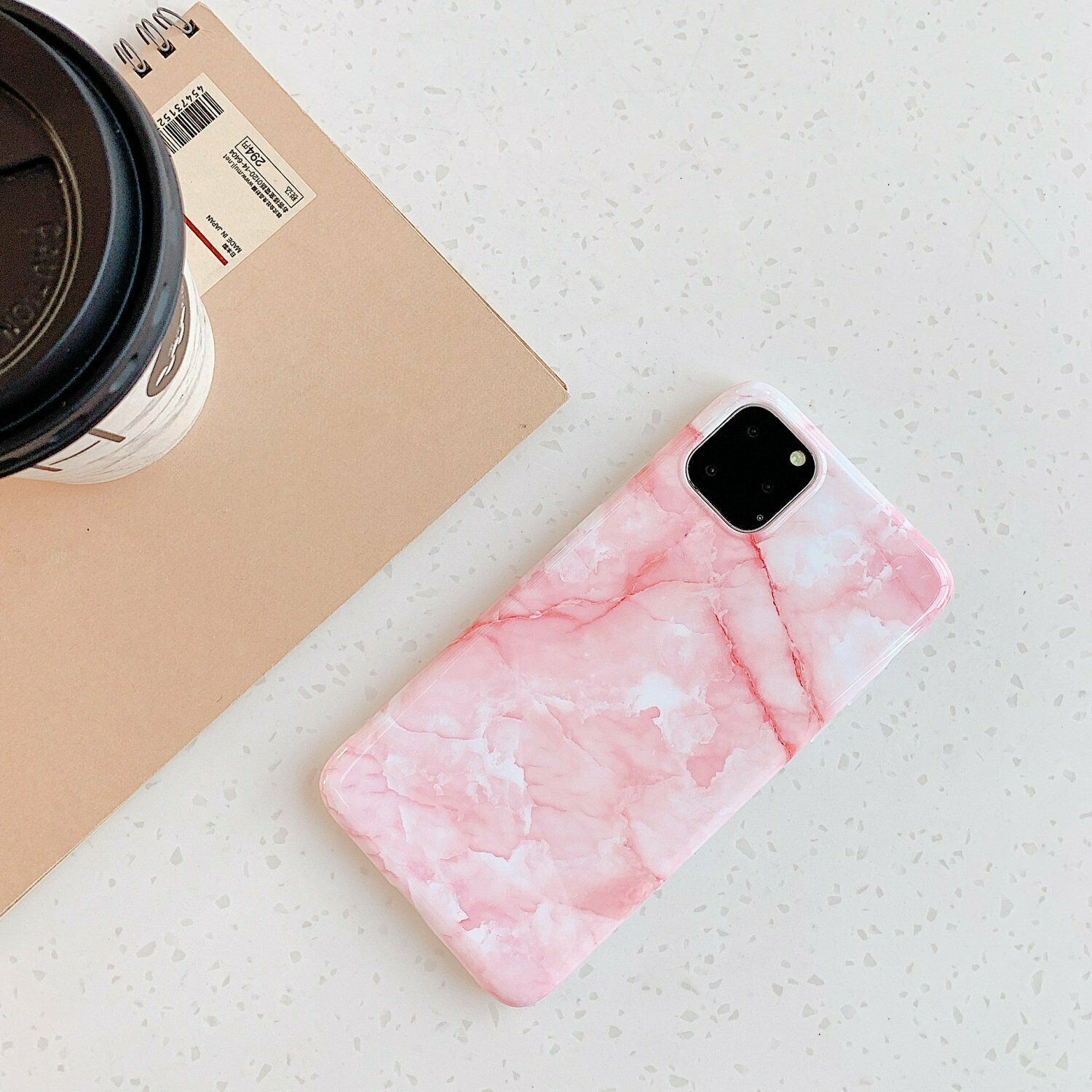 Rubber Marble Slim Soft Case For iPhone