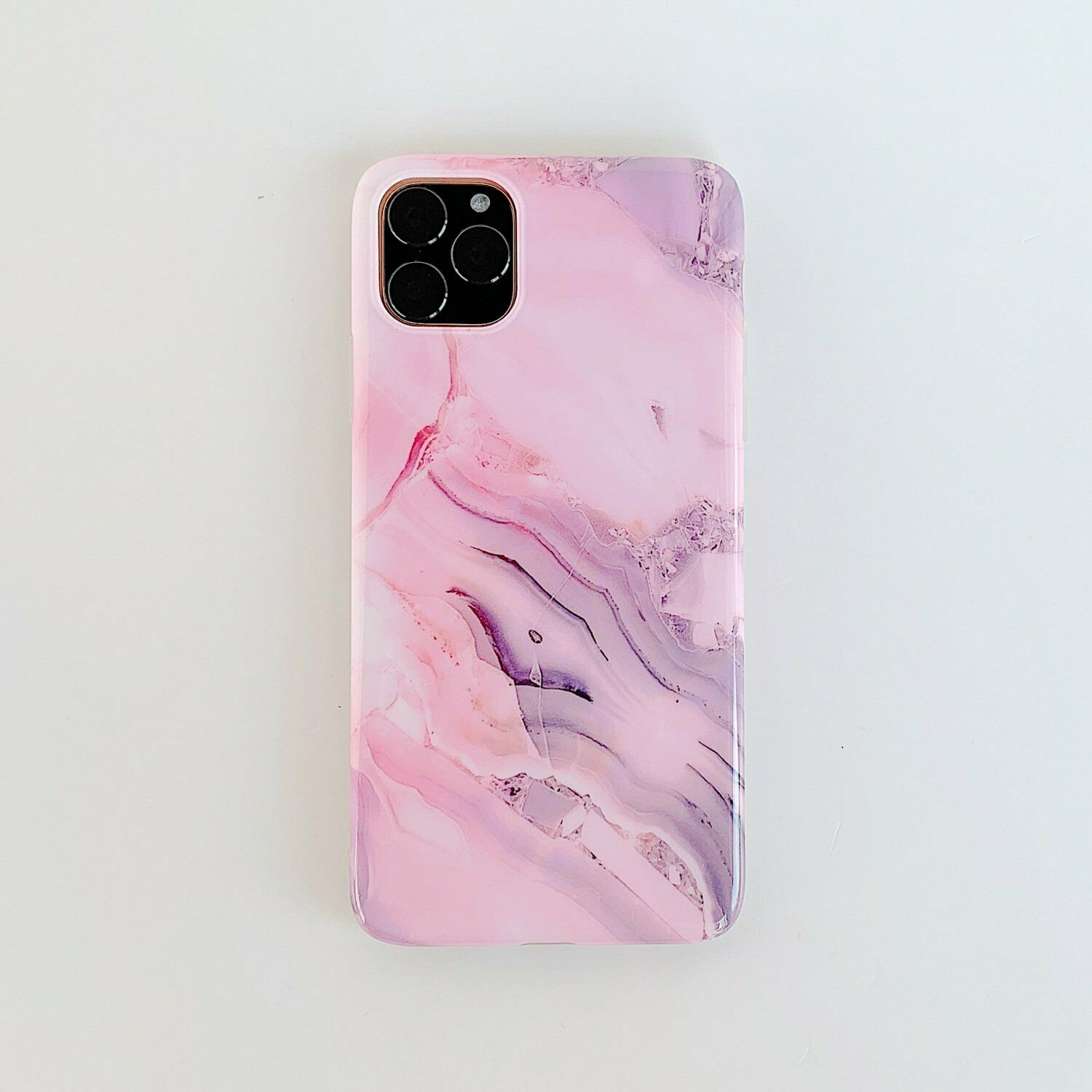 Rubber Marble Slim Soft Case For iPhone