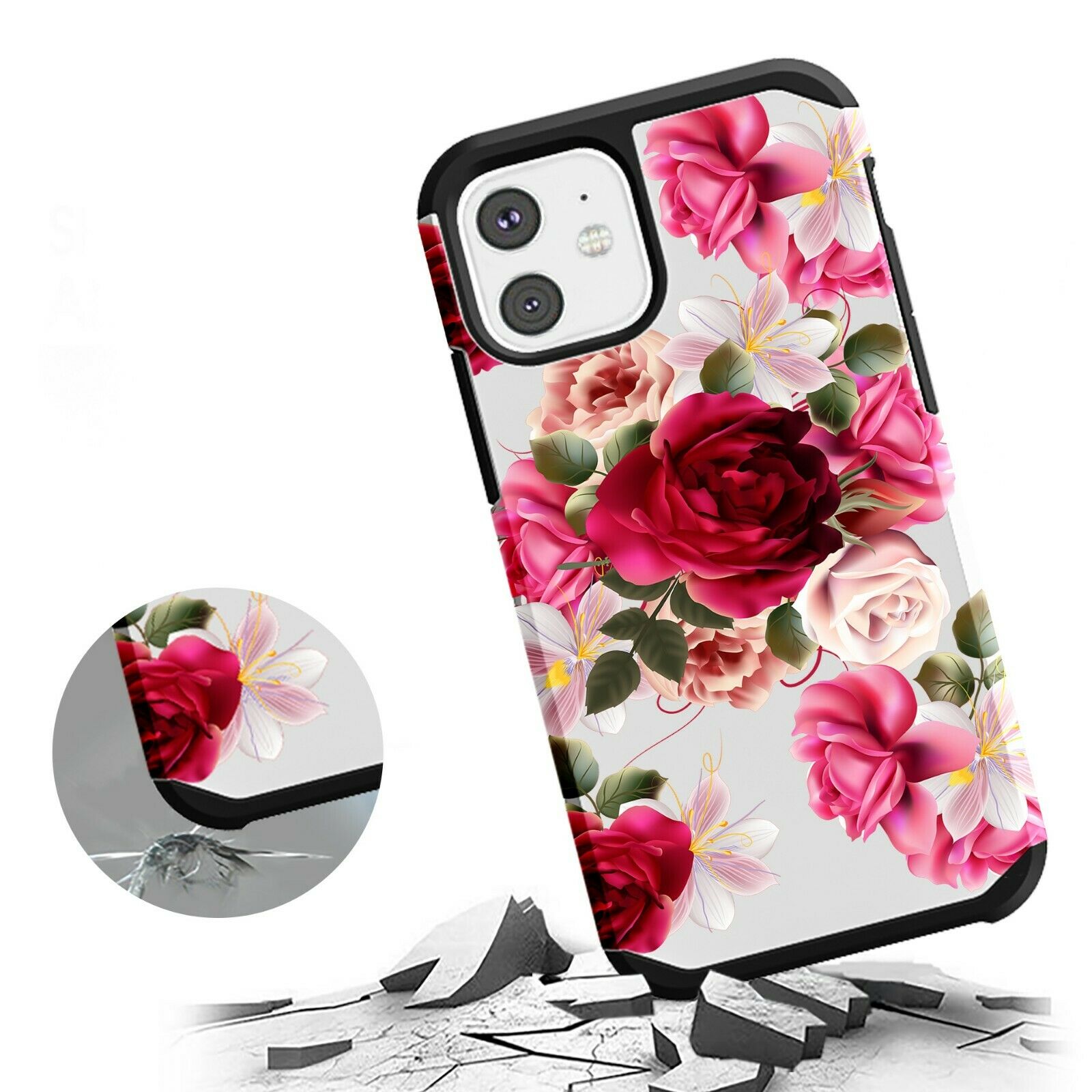 High Quality Soft case Back Fitted Transparent Back For iPhone