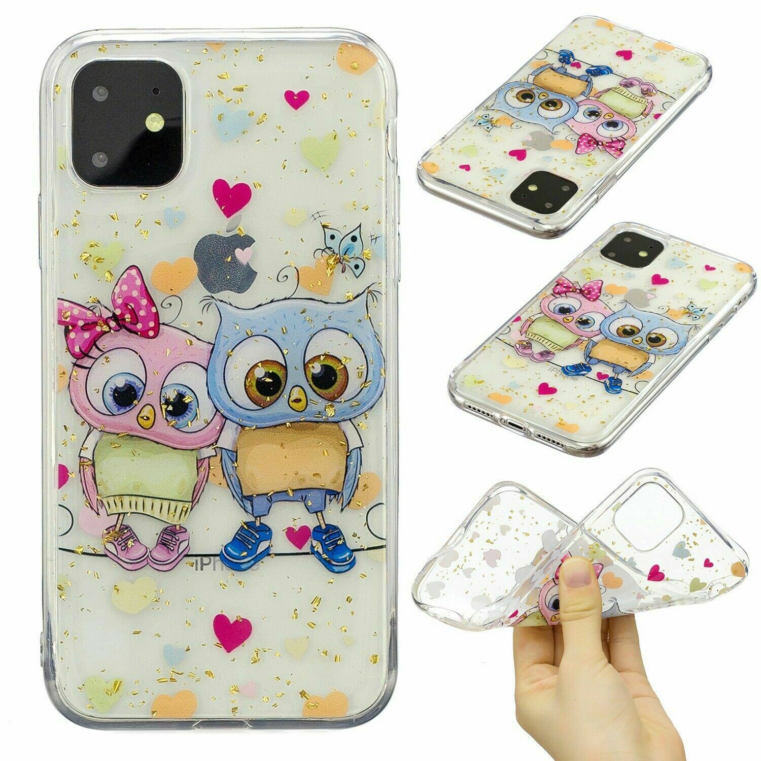 Bling Pattern Glitter Soft Rubber Silicone Back Case For iPhone