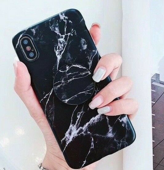 Marble Case With Holder Stand Quality For iPhone 11 11Pro