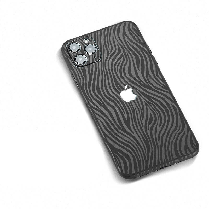 Zebra Pattern Film Wrap Case Sticker Back Skin For iPhone