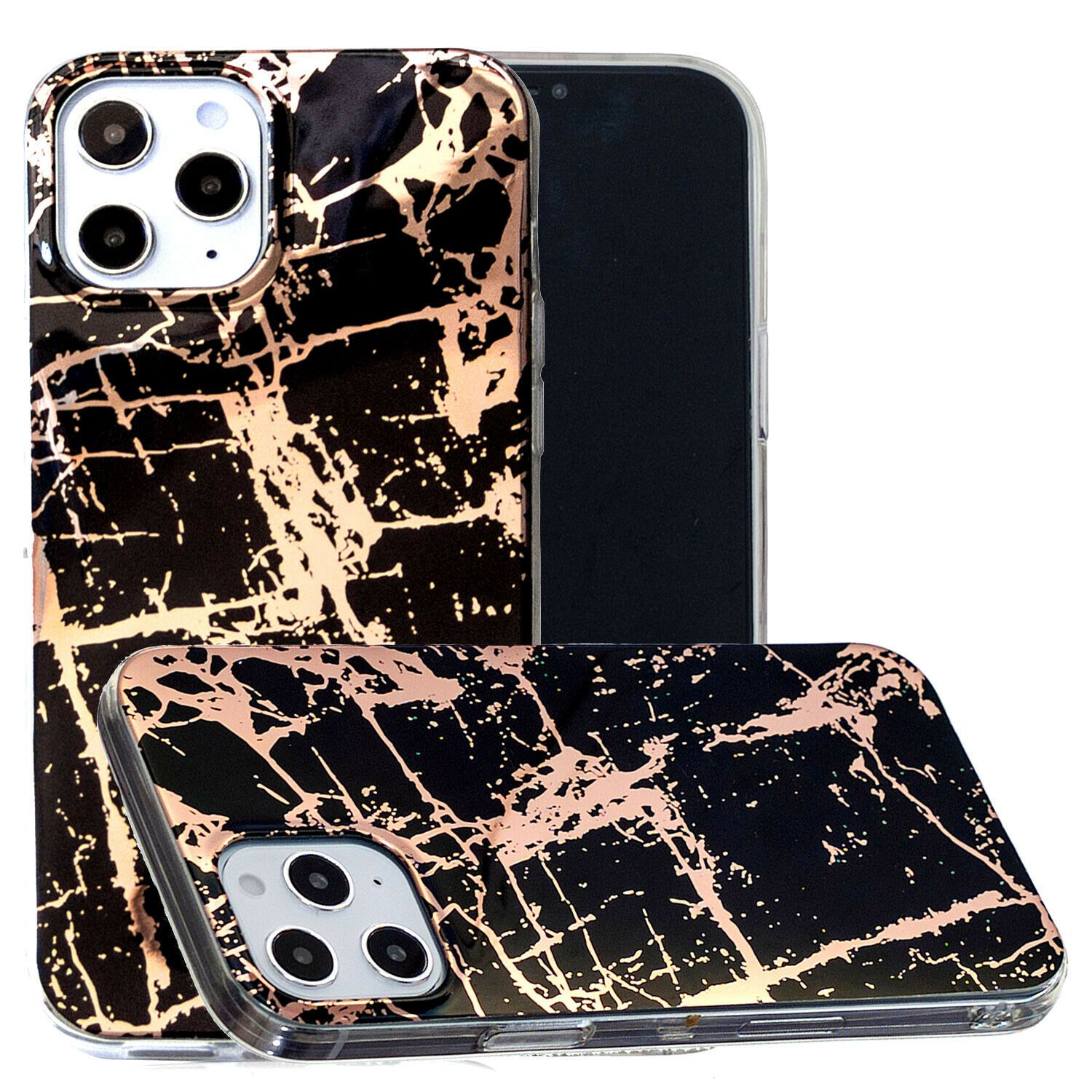 Marble Glossy Soft Slim Back Case For iPhone