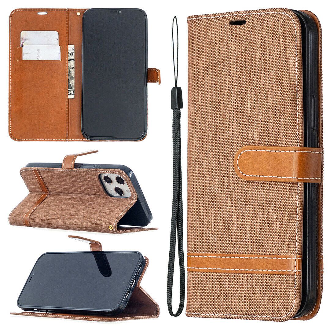 Leather Wallet Stand Card Stand Case For iPhone