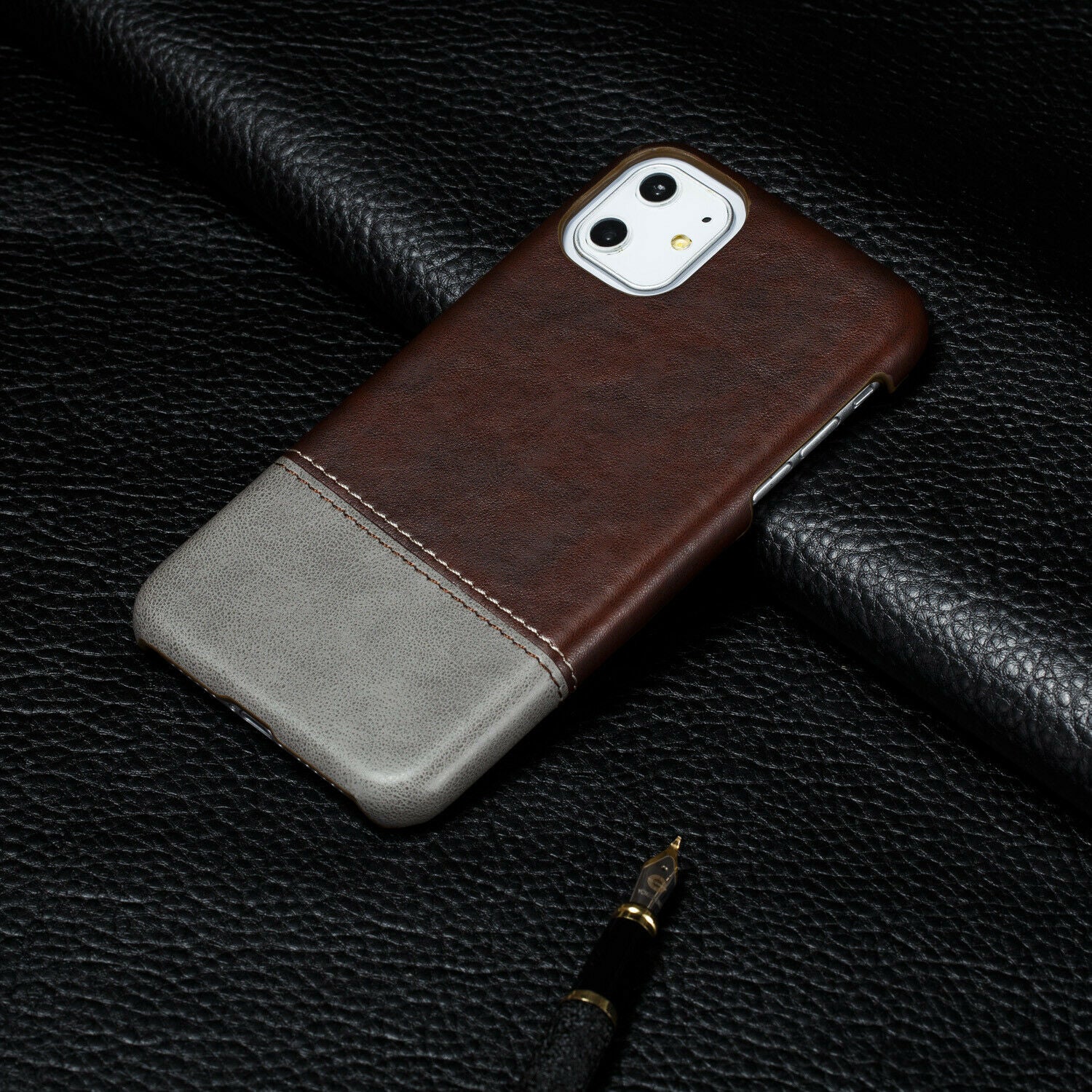 Ultra Slim Leather Case Shockproof For iPhone