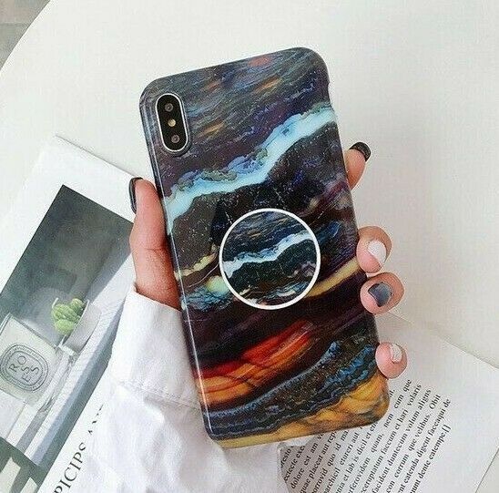 Marble Case With Holder Stand Quality For iPhone 11 11Pro